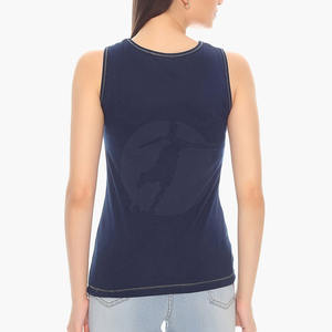 Nueva llegada de las mujeres de algodón de fibra de bambú transpirable de secado rápido de talla grande de verano ropa de gimnasio camisetas sin mangas en Stock - Product Image 3