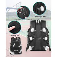 Bolsa Deportiva Antirrobo Personalizada de Moda para Baloncesto, Fútbol, Gran Capacidad, Compartimento Separado para Balón y Zapatos