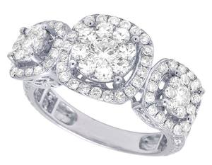 Moissanite Classic Style Engagement <b>Ring</b> for Women Elegant Sterling <b>Silver</b> VVS1-VVS2 Clarity Brilliant Cut <b>Statement</b> Fully Iced - Product Image 4