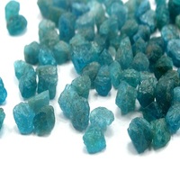 Pierres brutes d'apatite bleue ovale de 10-12 mm, de haute qualité, fabriquées à la main, 25 pièces, bleu néon naturel, pour le développement de la confiance en soi