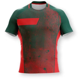 T-shirt de sport vierge personnalisé par sublimation OEM maillot de rugby respirant à séchage rapide pour adultes et enfants - Product Image 5