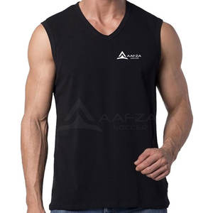 2025 T-shirt sans manches en coton 100% sur mesure pour hommes Vente en ligne de conception décontractée de haute qualité - Product Image 1