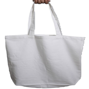 Sac fourre-tout en coton imprimé sur mesure avec impression sérigraphique, poignée longue, recyclable, écologique, blanc, réutilisable pour les courses - Product Image 4