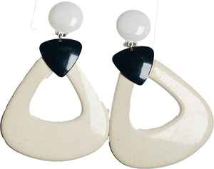 Conjunto de joyería de resina y madera colorida de diseño vintage, collar y pendientes de estilo gota hechos a mano para mujer - Product Image 3