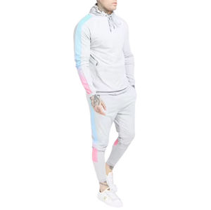 Ensemble de sweats à capuche et de pantalons de survêtement zippés en éponge française personnalisée Survêtements surdimensionnés vierges en coton 100% épais pour hommes - Product Image 5