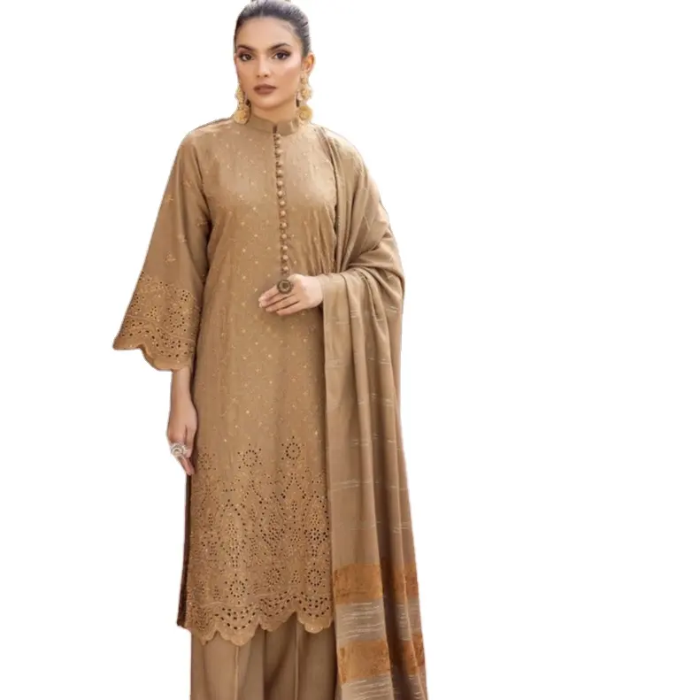 El último diseñador pakistaní, ropa de invierno, cuero genuino, Salwar Kameez, trajes para mujer, vestido de alta calidad, Salwar kameez