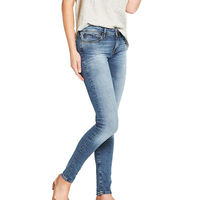 Jean droit vintage délavé de haute qualité pour femme, respirant, avec ceinture, longueur cheville, 100 % coton, service OEM