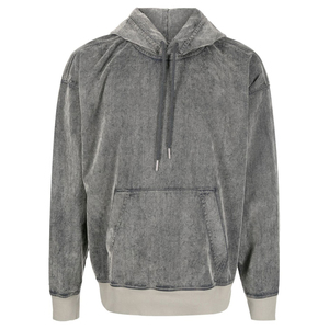 Último diseño de lavado ácido sudaderas con capucha hechas en Pakistán estilo de la calle al por mayor de lavado ácido personalizado transpirable cómodo sudaderas con capucha de los hombres - Product Image 5