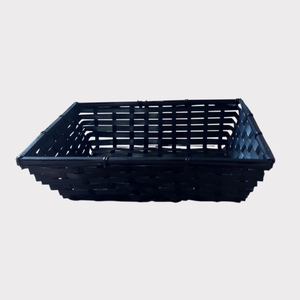 Cesta de mimbre de fruta de bambú tejido redondo Natural hecho a mano cesta de regalo de Navidad/cesta de almacenamiento de bambú rectangular - Product Image 3