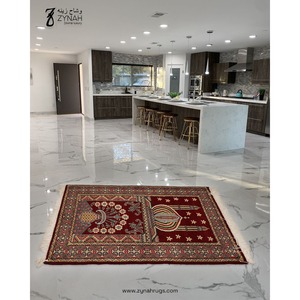 High Quality Wool Prayer Mat 27x42 Modern Floral Design Namaz Rug for Daily Prayer Ramadan Home Use Bulk Quantity - Product Image 1