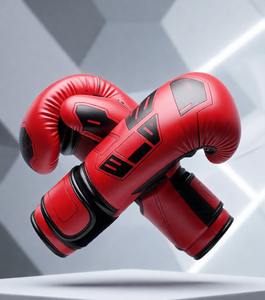 Gants d'entraînement professionnels en métal avec motif hexagonal, maille respirante et fermeture à boucle et crochet pour sac de sport - Product Image 6