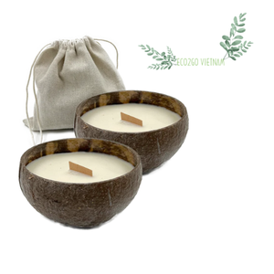 Cuenco vietnamita de coco, vela aromática y vela en cuenco de cáscara de coco, precio barato de Eco2go Vietnam - Product Image 5