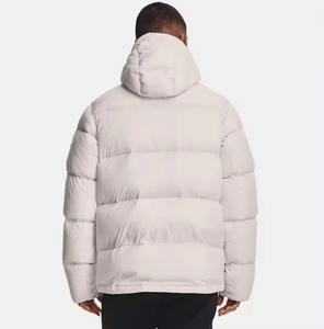 Doudoune avec logo personnalisé pour hommes Veste chaude et imperméable Manteau surdimensionné décontracté à col montant Veste d'hiver pour hommes - Product Image 3