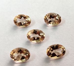 Morganite de couleur pêche naturelle, taille ovale 6x8 mm, facettée, qualité excellente - Morganite ovale en vrac - Product Image 5
