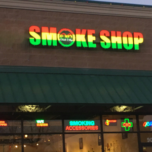 Bán Sỉ Biển Hiệu Mặt Tiền Cửa Hàng Led 3D Chống Nước Biển Hiệu Chữ Cái Kênh Kinh Doanh Điện Tử Biển Hiệu Cửa Hàng Khói - Product Image 2