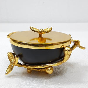 ที่ตั้งดีไซน์เนอร์เคลือบทองหรูหราคอลเลกชั่นล่าสุดสีเขียว Patina - Product Image 4