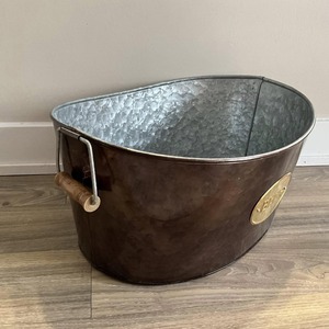 Poignées de baignoire vintage en acier inoxydable pour refroidir les boissons vin bière capacité 3L accessoire de cuisine de fête élégant portable - Product Image 4