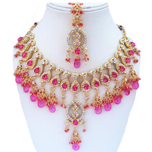 Ensemble de bijoux en alliage de cristal zircon style vintage, collier, boucles d'oreilles, coiffe, pour femmes, fiançailles, mariage, anniversaire, fête - Product Image 1