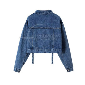 Open Stitches Women Use Jeans Jacket With Wholesale Price In Low Price Latest Style Women Jeans Jacket - Product Image 2