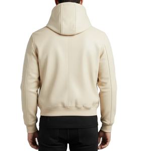 <b>Mens</b> <b>Pullover</b> Anorak Real Cow Leather Jacket Winter Autumn Season Wholesale <b>Mens</b> Leather Hooded Windbreaker Jacket High Quality - Product Image 6