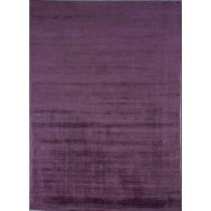 Alfombra Clásica Jacquard de Viscosa Tejida a Mano, Rosa y Morado, 10mm, Diseño Abstracto Sólido para el Hogar, Pasillo, Sala Rectangular -HPV-7020 - Product Image 1