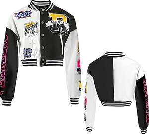 Veste universitaire brodée en chenille personnalisée de qualité supérieure pour homme Bomber en cuir de haute qualité pour hommes vestes universitaires de baseball - Product Image 1