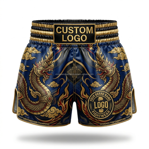 Shorts de Muay Thai Premium en Gros, Fournisseur de Shorts de Combat Personnalisés, Marque Privée USA EU, Shorts de Muay Thai Brodés et Imprimés - Product Image 1
