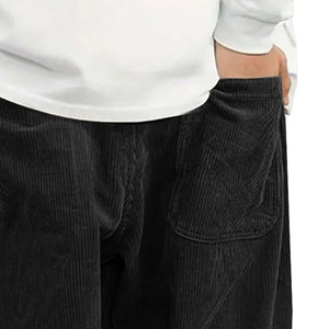 กางเกงวอร์มสำหรับผู้ชายกางเกงวิ่งขาตรงสีพื้นพิมพ์ลายสำหรับฤดูหนาว - Product Image 2