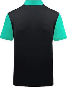 เสื้อโปโลผู้ชายเสื้อธุรกิจลำลองแฟชั่นคอตั้งแขนสั้นสีทึบถักแบบถักสำหรับฤดูร้อน - Product Image 5