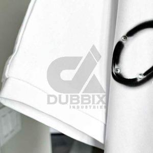 เสื้อยืดคอตตอนสองชั้นทรงหลวม ไหล่ตก คอหนา พิมพ์ลายสกรีนตัวอักษร ประดับคริสตัล - Product Image 5