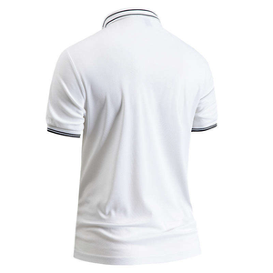 OEM 220 Gsm T-shirt pour hommes Vêtements de travail respirants T-shirts unis de haute qualité Vente en gros Polo T-shirt Impression de t-shirt personnalisée - Product Image 3