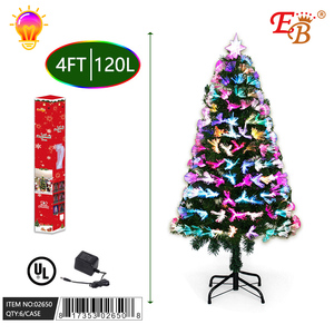 Per UL LED 4FT/106T albero di Natale 180cm grande metallo in piedi di alta qualità in fibra ottica luce personalizzata per esterni 6PC/CS - Product Image 1