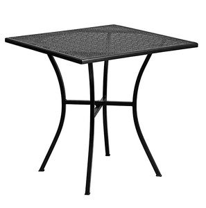 Table design de luxe pour salon mobilier métallique Table à manger moderne en métal noir Tables basses rondes à extrémité centrale - Product Image 4