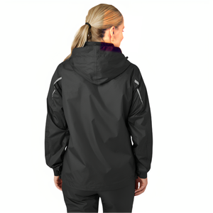 Chaqueta ecuestre impermeable, seca y cómoda, de alta calidad, para lluvia, para montar a caballo, con tuberías reflectantes en la parte delantera y trasera - Product Image 3