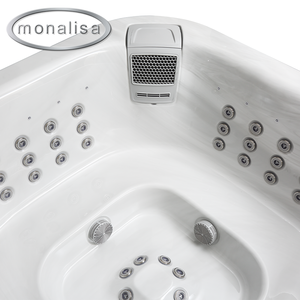2025 Mon alisa Neue freistehende Badewanne Luxus Grau Weiß Optionales Zubehör Elektrisch 8-11 Personen Spa Whirlpool Bett Whirlpool - Product Image 5