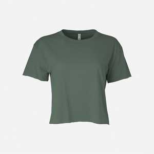 BB401W camiseta 50/50 Poly/algodón mujeres camisetas acanalado básico manga corta Camiseta - Product Image 4
