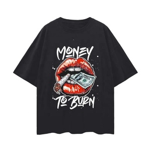 T-shirts imprimés en relief de haute qualité, faible MOQ, 100% coton, sur mesure, streetwear homme, t-shirts homme imprimés en relief - Product Image 3
