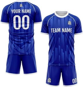 ชุดฟุตบอลพรีเมียมแบบสั่งทำพิเศษ ชุดยูนิฟอร์มทีมฟุตบอล OEM ODM เสื้อผ้ากีฬาระบายอากาศดี ขายส่ง ราคาเหมาะสม - Product Image 1