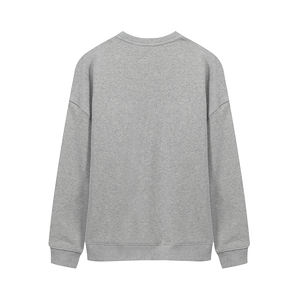 Poids lourd coton hommes sweats impression broderie personnalisé sweat à col rond pull col rond t-shirt - Product Image 2