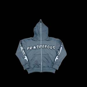 Sweat à capuche court personnalisé du fabricant pour hommes en détresse Vintage Zip Stone Acid Sun Fade Print 100% coton brodé - Product Image 1