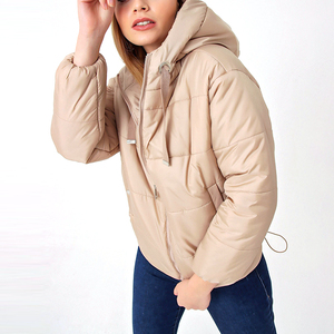 Veste d'hiver matelassée légère de grande taille avec logo personnalisé d'usine ODM/OEM avec col montant caractéristique respirante - Product Image 4