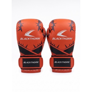Guantes de Boxeo Personalizados para Adultos con Absorción de Humedad, Correa Ancha de 4 Pulgadas, Cierre de Gancho y Bucle de Cuero PU para Entrenamiento de Kickboxing y Muay Thai - Product Image 1