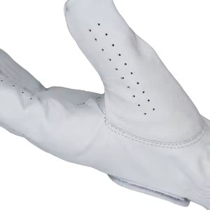 Gants de golf en cuir Cabretta avec logo personnalisé gant de golfeur gauche et droit antidérapant grain - Product Image 5