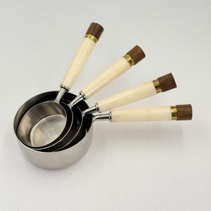 Tazas Medidoras de Acero Inoxidable Personalizadas con Mango de Resina para Medir, Cuchara para Café en Grano, para Té, Azúcar en Polvo - Product Image 4