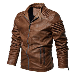 Veste d'hiver 2025, conception personnalisée OEM, veste en cuir pour homme, coupe ajustée, respirante, veste en cuir pour homme - Product Image 3