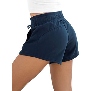 Summer Casual Shorts Roulé Side Women Knit Shorts Ladies Drawstring sweat - Product Image 1