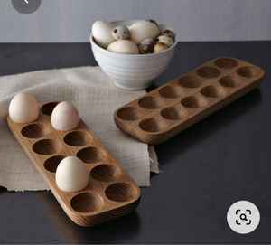 ถาดใส่ไข่ไม้เอนกประสงค์สำหรับฟาร์มสัตว์ปีกในบ้านและไข่ออร์แกนิก ถาดใส่ไข่ไม้ทำมือพร้อมดีไซน์ระบายอากาศ - Product Image 2