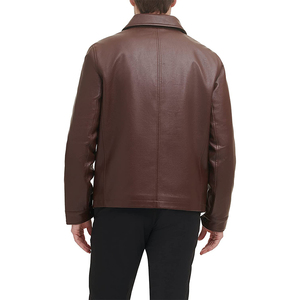 Chaqueta de Cuero para Hombre, Estilo Casual con Cierre, Chaqueta de Negocios para Caballero, Chaqueta para Hombre de Talla Grande - Product Image 1