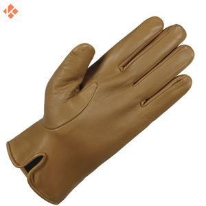 New Fashion Dress Zipper Side Cashmere Lining Outer Door Keep Warm Shopping Business Women's Genuine Sheep Skin <b>Leather</b> <b>Gloves</b> - Product Image 4