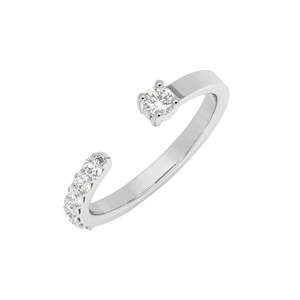 NOVAMART Fine 925 Sterling <b>Silver</b> Cute Finger <b>Ring</b> <b>Adjustable</b> Band with Vintage Eternity Inlay Fashionable and Stylish Plain Who - Product Image 1